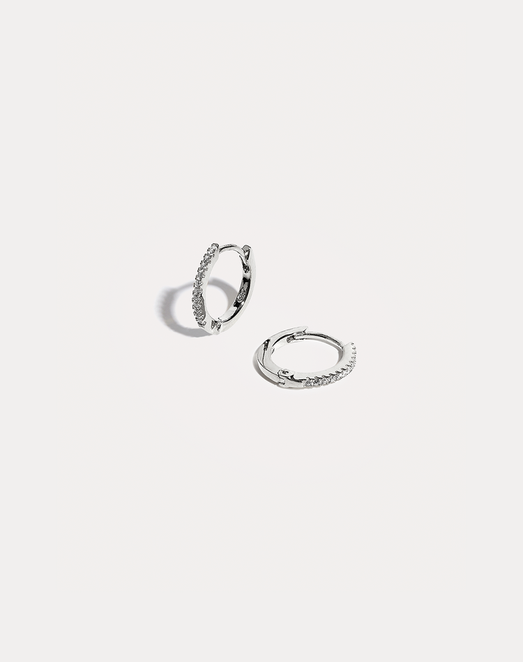 Calypso Silver Hoop Earrings